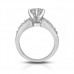 2.00 ct Ladies Two Row Round Cut Diamond Engagement Ring